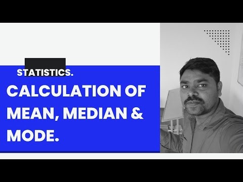 Calculation of Mean Median Mode for Individual Observation.
