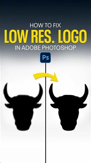 How to Fix Low Resolution Logo in Photoshop #FixLowResolution #amgraphix #shorts #photoshop