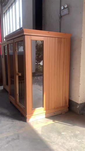 The hanbo sauna room provides you with a private space #wood #sauna #room #wood #steam #private #hanbo