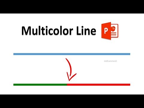 How to Create Line With Multiple Colors In PowerPoint