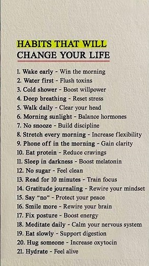 21 Habits That Will Change Your Life in 2026 😳 (Start Today!)