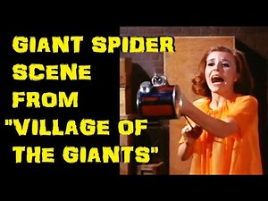 Giant Spider Scene From "VILLAGE OF THE GIANTS" (1965)
