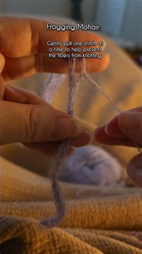 Untangle Mohair Yarn Without Ruining It