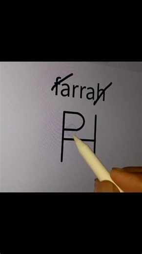 FARRAH Logo Reveal | Modern Name Logo Design #shorts #viral #trending #fyp