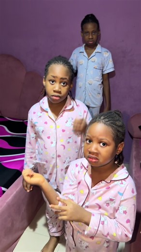 After we had our bath I told them to switch off their tv and go to bed, then I entered my room few minutes later. boom ( I here gbumu) 😂