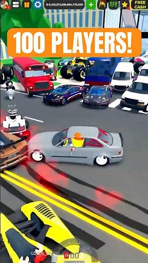 🔥100 PLAYER SERVER in Roblox Car Dealership Tycoon! 💀🥀#roblox #cardealershiptycoon