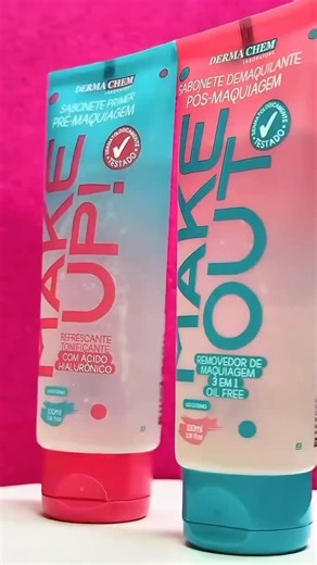 EMPÓRIO ACESSÓRIOS E COSMÉTICOS on Instagram: "O SABONETE FACIAL MAIS VENDIDO DO BRASIL!!!! A linha Dermachem oferece um kit essencial pré e pós-maquiagem: o Sabonete Primer Make Up prepara a pele, fechando poros e hidratando com ácido hialurônico, enquanto o Sabonete Demaquilante Make Out remove a maquiagem (inclusive à prova d’água) e limpa profundamente com ativos demaquilantes e niacinamida, garantindo uma rotina completa 😍 #skincare #sabonetefacial #dermachemcosmeticos #cosmeticos"