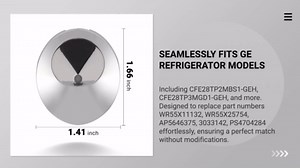 Calvana Upgraded LED Light Replacement for GE Refrigerators,Fridge Light Bulb Replacement, Compatible with Multiple Models WR55X11132,WR55X25754,Long-Lasting & Energy Efficient
