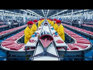 Inside a Tuna Factory. From the Ocean to the World's Most Expensive Sushi. ( Full Process)