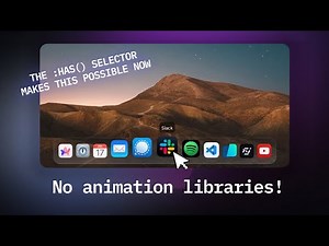 Recreating the MacOS Dock animation in CSS — No Animation Libraries