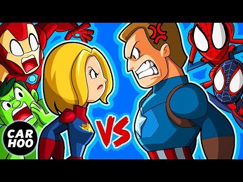 Captain America Hates Captain Marvel 【Marvel's Superheroes Parody】