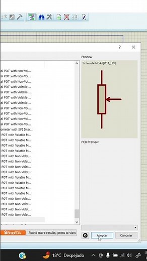 Como utilizar encontrar Potenciómetro en Proteus 8