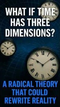 What If Time Has Three Dimensions? #shortvideo