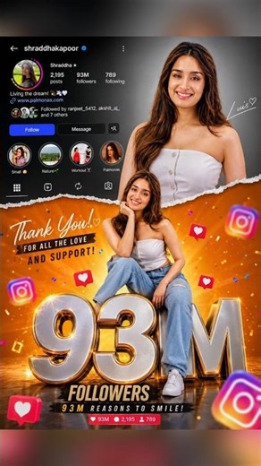 Instagram Profile Poster Editing | Instagram Milestone Poster Kaise Banaye #trending #shorts