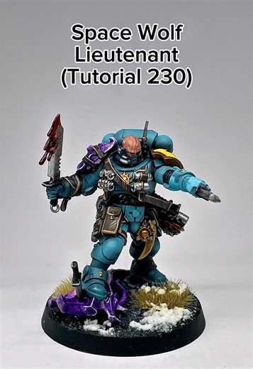 Warhammer 40k Space Wolf Lieutenant (Painting Tutorial) #warhammer #miniaturepainting #paintingtutorial #warhammercommunity #time4hobby
