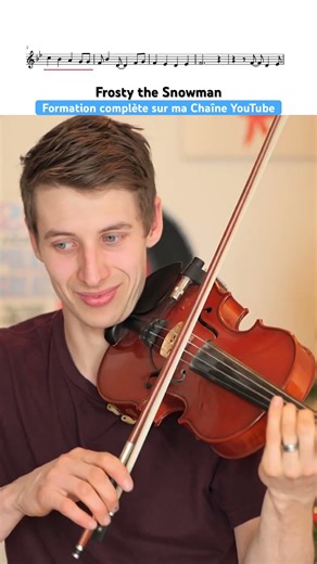 Apprends Frosty the Snowman au violon 🎻⛄️🎶 #violon #violoniste #musiquedenoel #france #quebec