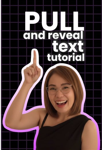 Pull and reveal text effect Sinple text animation you may use in your next video #text #capcut #texteffect