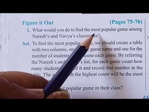 Class 6 Math Ganita Prakash chapter 4 Data handling and presentation ka page no 75-76 ka solution