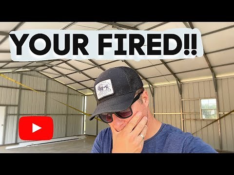 I FIRED THEM!! 26x40 metal building Dream Garage build Ep.2