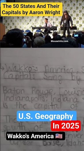 50 U.S. States and Their Capitals In Wakko's America, remake video (after last night) #animaniacs