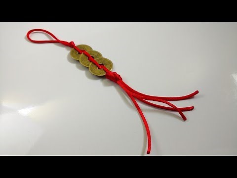 How to Make a Feng Shui 3 Chinese Coins Wall Hanging for Wealth & Good Luck ( Quick & Easy )