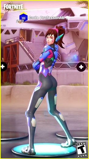 *New* Fortnite Mantra Emote D.VA Skin 🍑😜😍 Overwatch Collab 😱🔥