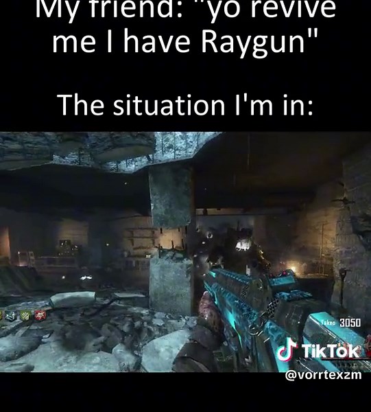 Reviving Teammates with Raygun in Call of Duty Zombies Gameplay