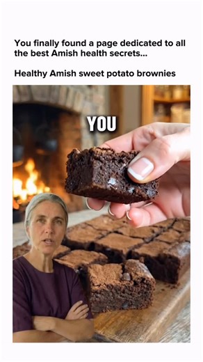 Nina Yoder 👩‍🌾🌾🇺🇸 on Instagram: "Healthy Amish sweet potato brownies 😱🔥 Comment "BROWNIES" and I’ll send you the recipe with exact measurements 🍠🍫 (must be following) https://amzn.to/4sWgg70 #amish #healthyrecipes #brownies #fiber #usa"
