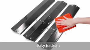 Hongso Heat Plates Shield for Chargriller 5050 5650 3070 3000 3001 3008 and Char Griller 3030 3072 4000 4208 5072 5252, King Griller Grill Models, Replacement Porcelain Steel, 18 15/16 inch, 3-Pack