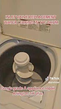 admiral washer inlet valve replacement. water leaking in tub