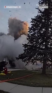 A garbage truck exploded in an Illinois suburb, leaving three first responders injured and causing substantial property damage to nearby homes. | NBC News
