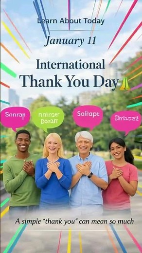International Thank You Day | January 11 🙏