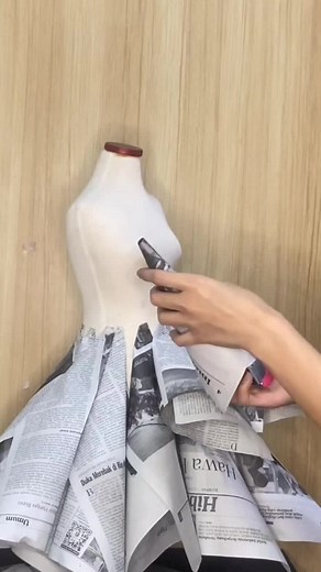 Creative Newspaper Dress Ideas for Girls