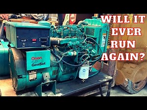 Onan Diesel Generator was in a FLOOD! (Full of water) Will it run???