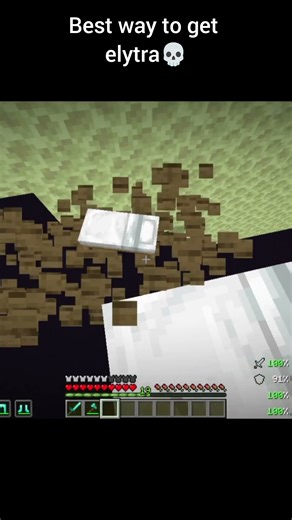 I think this is the worst way to get elytra #minecraft