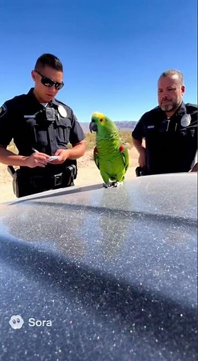 Parrot Interrogated by Cops – “I’m an American Citizen!” 😂