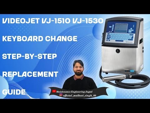 Videojet VJ-1510,VJ-1530 Keyboard Change | Step-by-Step Replacement Guide #videojet #printer #print