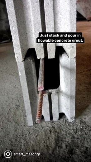 399K views · 2.4K reactions | Just stack and pour in flowable concrete grout. 0977-471-7641 / 0908-175-0058 / 0917-139-2229 / 0956-369-7079 /#hollowblocks #buildingsystem #wallsystem #constructionph #smartmasonry | SMART Masonry | Facebook