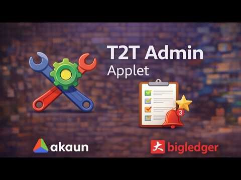 T2T Admin Applet Guide | Tenant-to-Tenant Connection & Mapping Explained | Bigledger