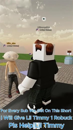 1 Subscriber 1 robux for little timmy #shorts #roblox #actingchallenge