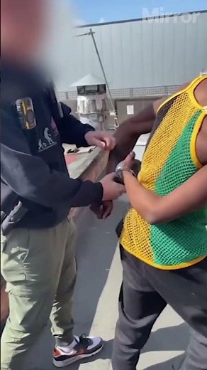 Footage shows arrest of TikTok prankster Mizzy #shorts