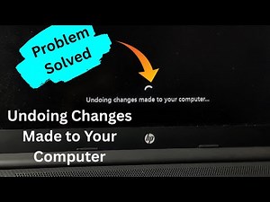 Fix : undoing changes made to your computer windows 11 /10