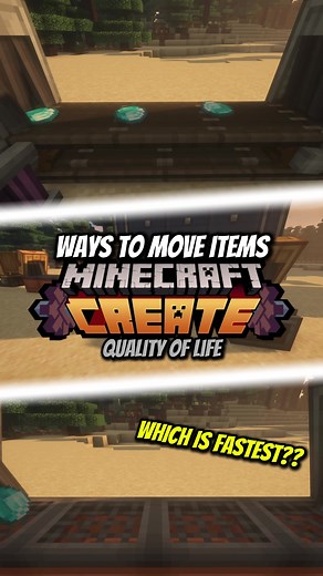 Ways To Move Items - Minecraft Create #minecraft #createmod