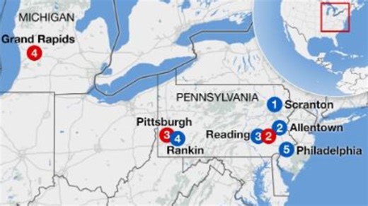 Map reveals key election tactic for Trump and Harris