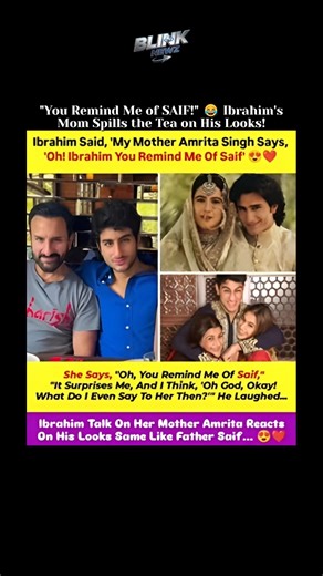 "You Remind Me of SAIF!" 😂 Ibrahim's Mom Spills the Tea on His Looks! #saifalikhan #ibrahimalikhan