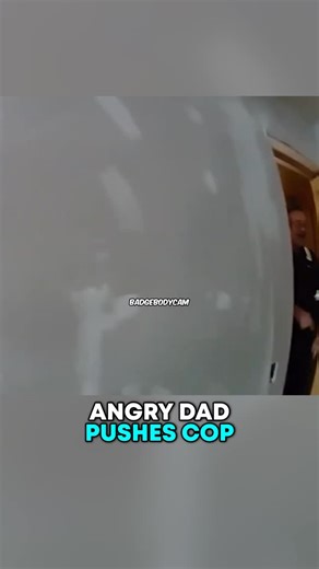 Angry Dad PUSHES COP 🤯 #police #cops #crime | Badgebodycam