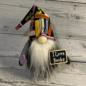 Book Lover Gnome With Book Reading Gnome Librarian Gift Teacher Gnome Gift Gnome Collector Gift Bookish Decor School Library Decor Gift - Etsy