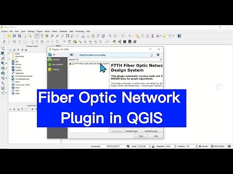 Fiber Optic In QGIS: Install FTTH Fiber Optic Network Design System plugin in QGIS