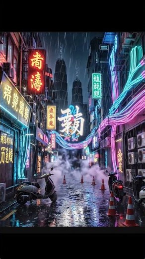 Cyberpunk Alley GLITCH | Taiwan Street ASMR