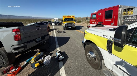 3 dead, 5 injured in crash on Highway 95 at California-Nevada border